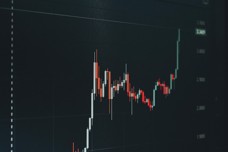 Stock market chart representing indexed universal life insurance returns